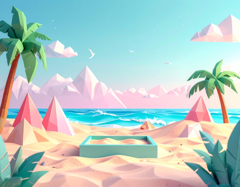 Sandbox by the Ocean